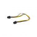 AK-CA-49; Cable: mains; both sides,PCI-E 6pin female; 0.4m; AKYGA