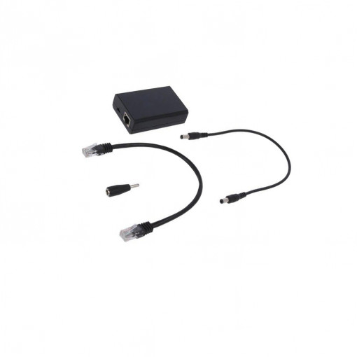 DN-95205; Splitter PoE; PoE (PoE); black; 1000Mbps; 0÷40°C; 5/9/12V; 24W; DIGITUS