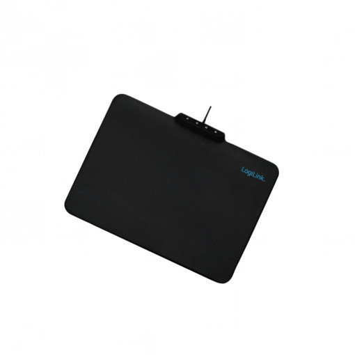ID0155; Mouse pad; black; Features: with LED; 360x260mm; LOGILINK