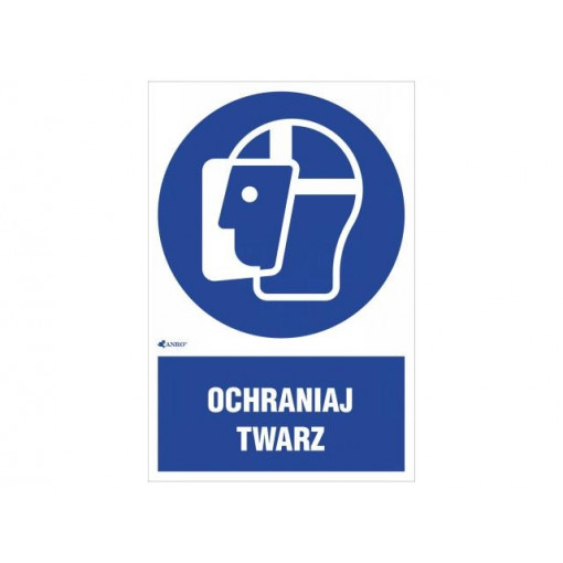 IM/013/1/C1/F; Safety sign; regulatory; Mat: self-adhesive folie; W: 200mm; ANRO