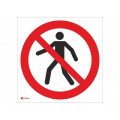 IP/004/C/P; Safety sign; prohibitory; Mat: PVC; W: 200mm; H: 200mm; ANRO