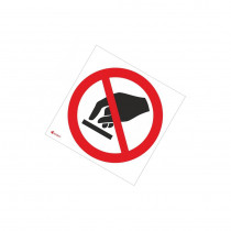 IP/010/C/P; Safety sign; prohibitory; Mat: PVC; W: 200mm; H: 200mm; ANRO