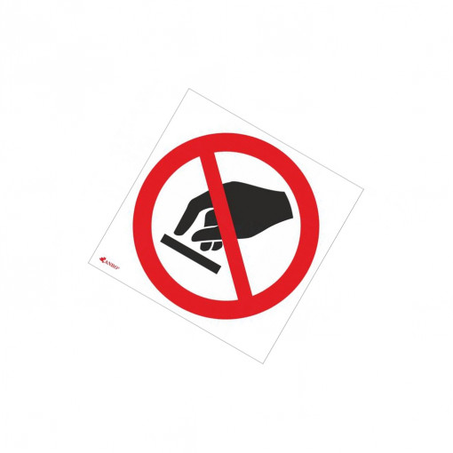 IP/010/C/P; Safety sign; prohibitory; Mat: PVC; W: 200mm; H: 200mm; ANRO