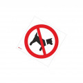IP/021/C/P; Safety sign; prohibitory; Mat: PVC; W: 200mm; H: 200mm; ANRO