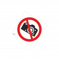 IP/029/C/P; Safety sign; prohibitory; Mat: PVC; W: 200mm; H: 200mm; ANRO