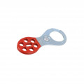 K20038D; Lock off hasp; L: 140mm; Mat: steel; Mount.hole diam: 38mm; KASP