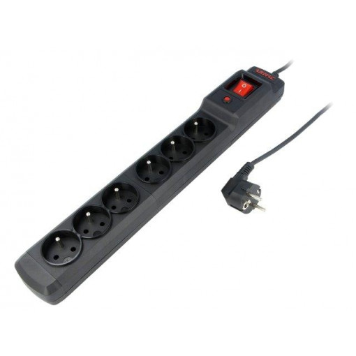 M6/15/CZ; Plug socket strip: protective; Sockets: 6; 250VAC; 10A; ARMAC
