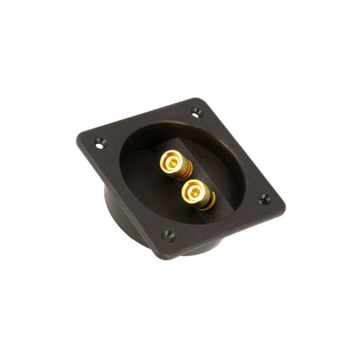 ; Loudspeaker terminal; Cutout: Ø70mm; Mounting: screw,on panel; BASSER