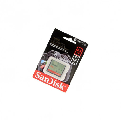 SDCFXSB-064G-G46; Memory card; Compact Flash; 64GB; Read: 120MB/s; Write: 60MB/s; SANDISK SDCFXSB-064G-G46; Memory card; Compact Flash; 64GB; Read: 120MB/s; Write: 60MB/s; SANDISK