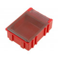 ; Bin; ESD; 41x37x15mm; Mat: Liastat (dispative); red; LICEFA ; Bin; ESD; 41x37x15mm; Mat: Liastat (dispative); red; LICEFA
