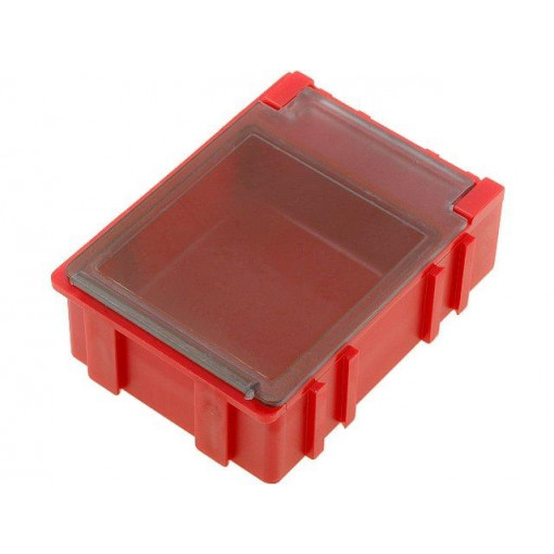 ; Bin; ESD; 41x37x15mm; Mat: Liastat (dispative); red; LICEFA ; Bin; ESD; 41x37x15mm; Mat: Liastat (dispative); red; LICEFA