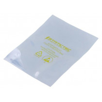STP10356457; Protection bag; ESD; L: 457mm; W: 356mm; Thk: 76um; 100pcs; <100GΩ; STATICTEC