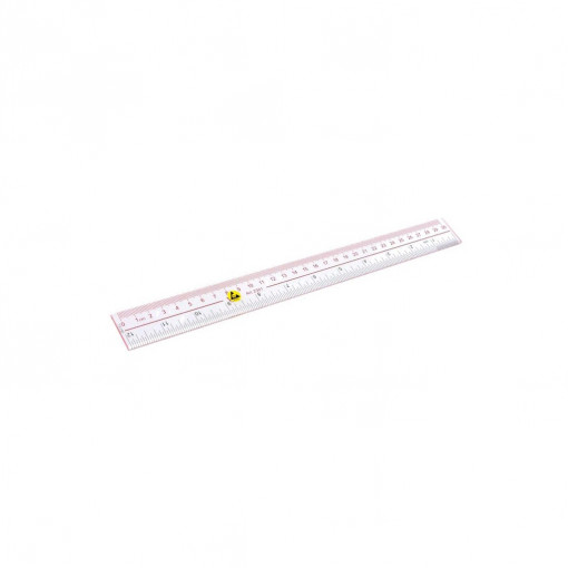 STS1060; Ruler; ESD; 300mm; colourless; STATICTEC