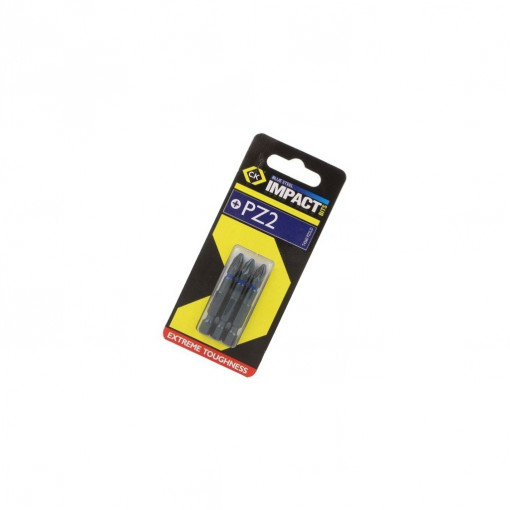 T4560 PZ2LD; Screwdriver bit; Pozidriv®; PZ2; Overall len: 50mm; 3pcs; Torsion; C.K T4560 PZ2LD; Screwdriver bit; Pozidriv®; PZ2; Overall len: 50mm; 3pcs; Torsion; C.K