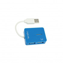 UA0136; Hub USB; USB 1.1,USB 2.0; PnP; blue; Number of ports: 4; 480Mbps; LOGILINK