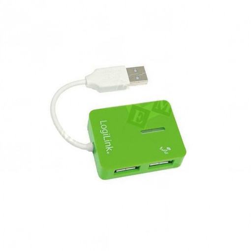 UA0138; Hub USB; USB 1.1,USB 2.0; PnP; green; Number of ports: 4; 480Mbps; LOGILINK