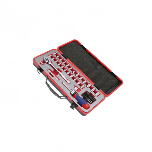 W003050; Key set; hex socket; steel; Pcs: 62; Mounting: 1/4