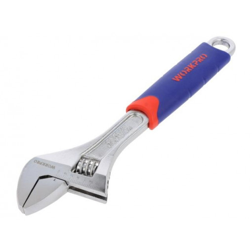 W072011; Key; adjustable; Tool material: chrome-vanadium steel; 300mm; Workpro